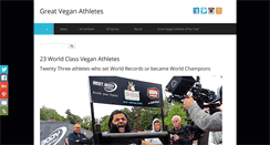 Desktop Screenshot of greatveganathletes.com