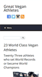 Mobile Screenshot of greatveganathletes.com